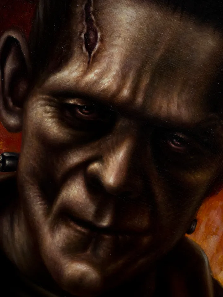 Oil painting Frankenstein