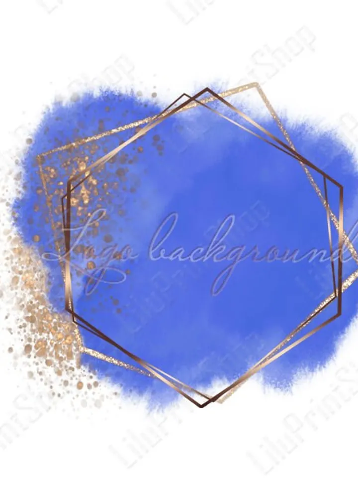 Watercolor Blue logo design, Blue Logo Background Png Blue and gold logo design Blue and gold confetti logo Blue logo png Blue logo download