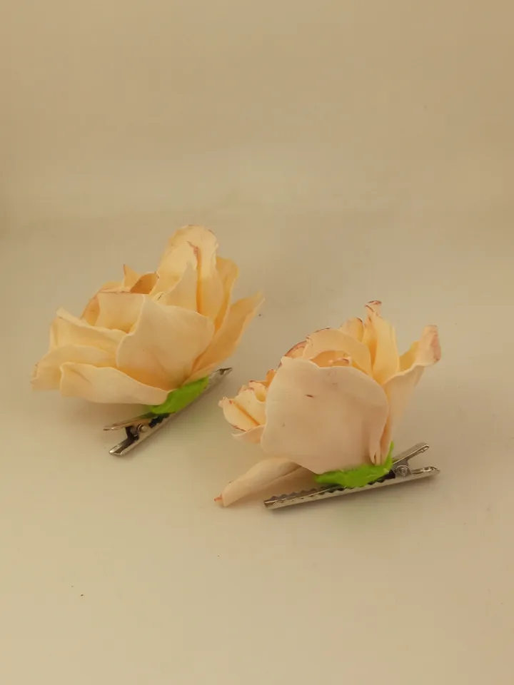 2 beautiful hair clips, women's flowers hair accessories, women's jewellery/handmade hair decor/gift for her
