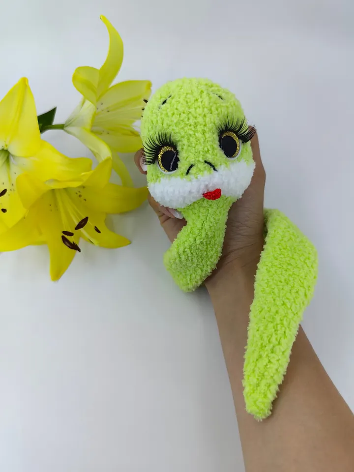 Snake crochet toy