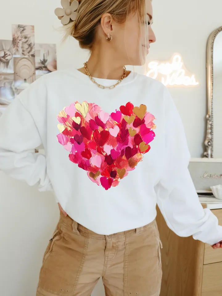 Valentine Day Heart Brushstroke png, Valentine png, Valentines day Png, xoxo png, valentine png designs, Coquette Valentine Png Trendy Vday