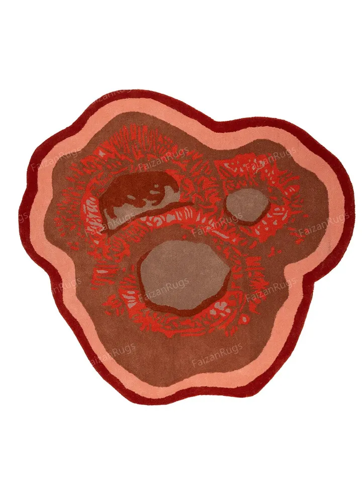 Ameba Shape Hand tufted rug 100% wool for kids room, living room, bed room in any size 4x4,5x5,6x6,8x8,9x9,10x10Hurry up guys!!!