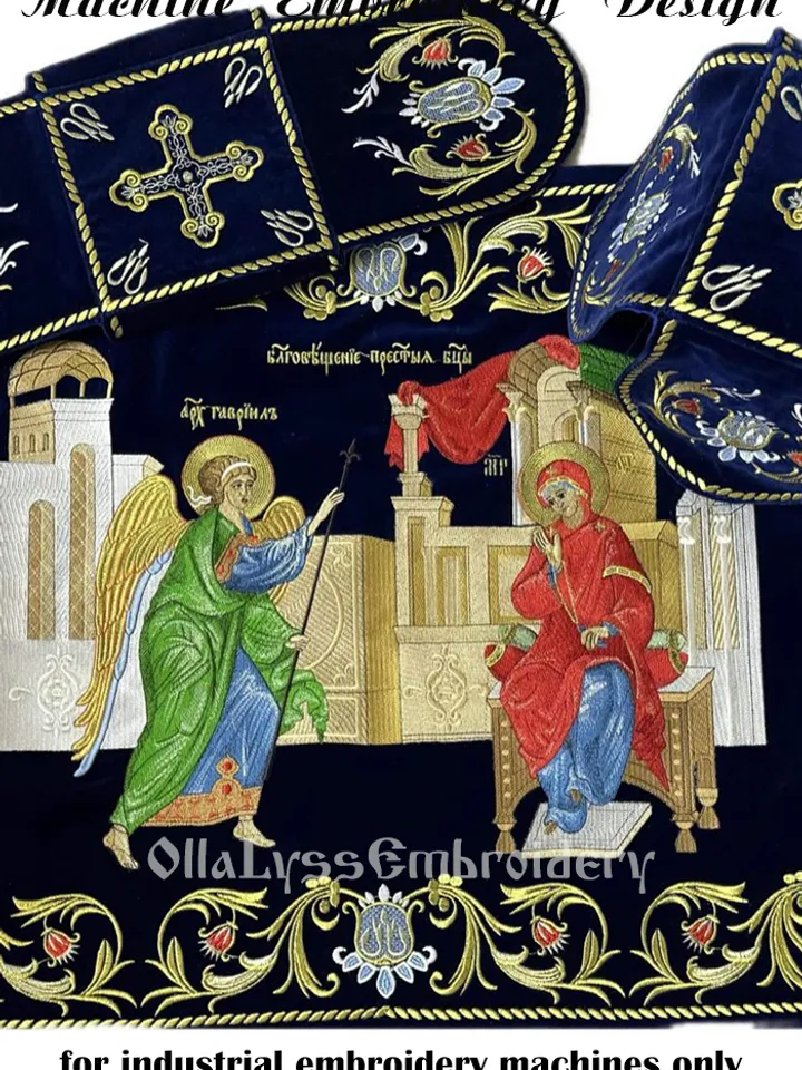 The Annunciation embroidery design