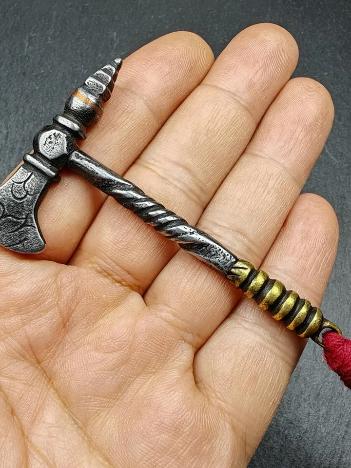 Gandhanra Handmade Antique Tibetan Kartika and Ax of the Dakinis | Trantic Buddhism Ritual Implement for Dharma Practitioners