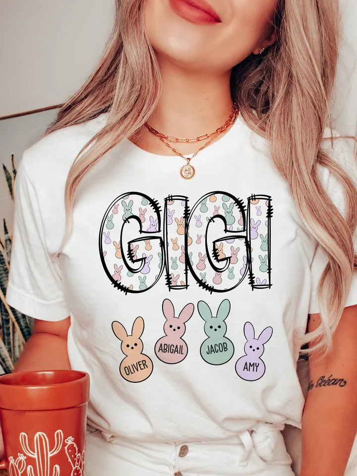 GIGI Easter PNG Sublimation Design, Easter png, Cute Easter shirt, Mama sublimation, Gigi png, Sublimation designs, Digital Download
