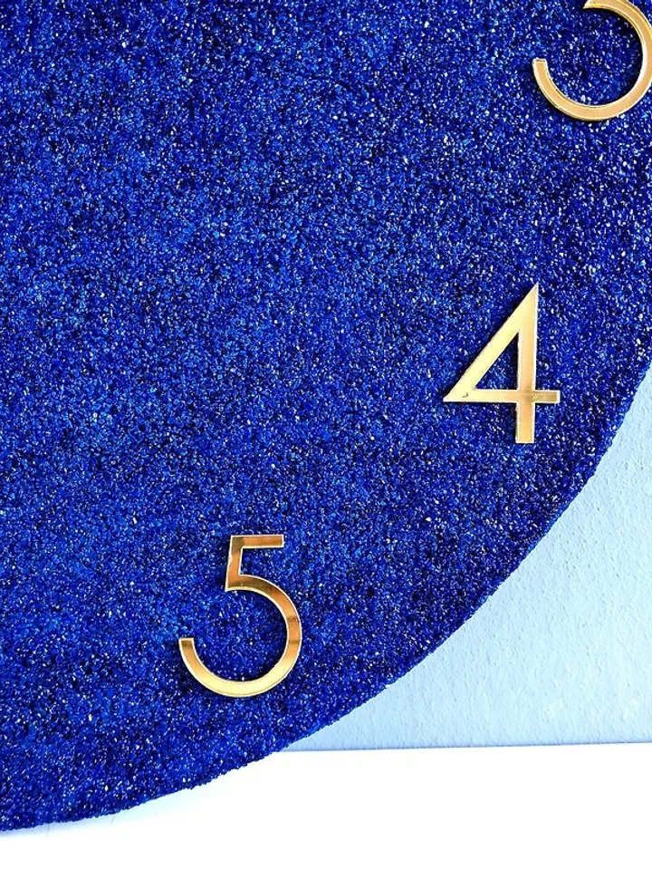 Large wall clock 50 cm, Marble wall clock, Custom wall clock, Silent wall clock