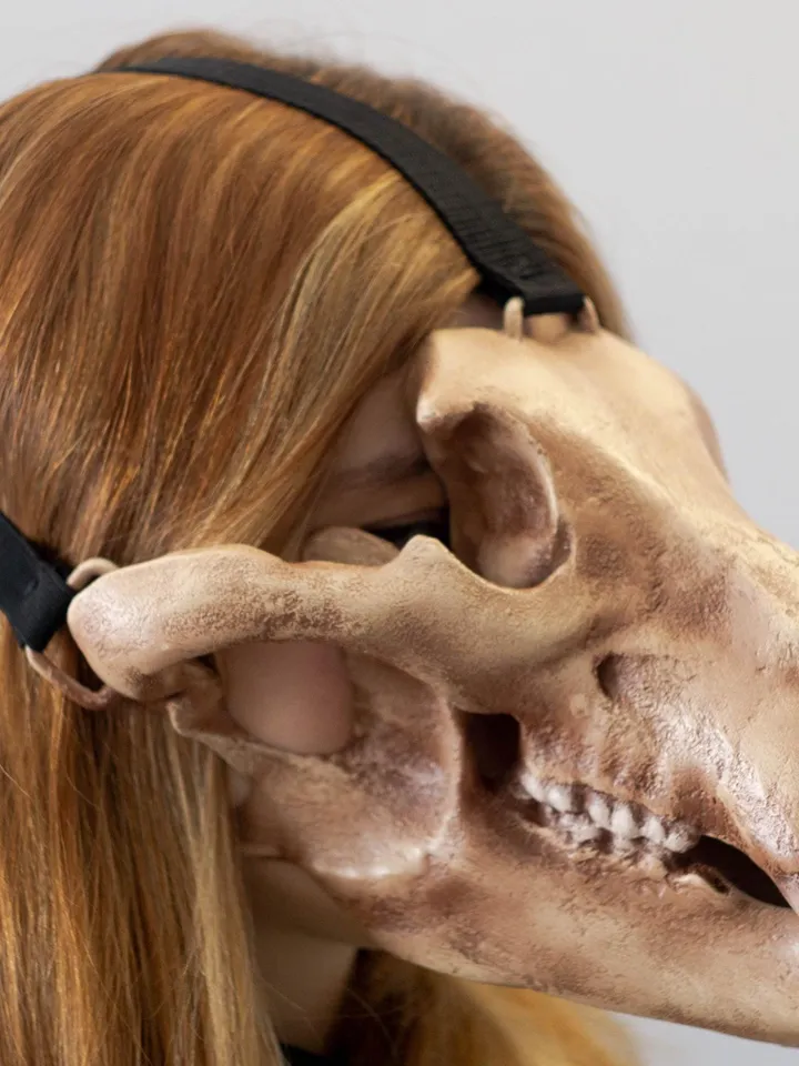 Bear Skull Mask, Realistic face Mask, Horror Mask, Animal Skull Mask, resin skull mask, realistic bear mask, burning man mask, shamanic mask