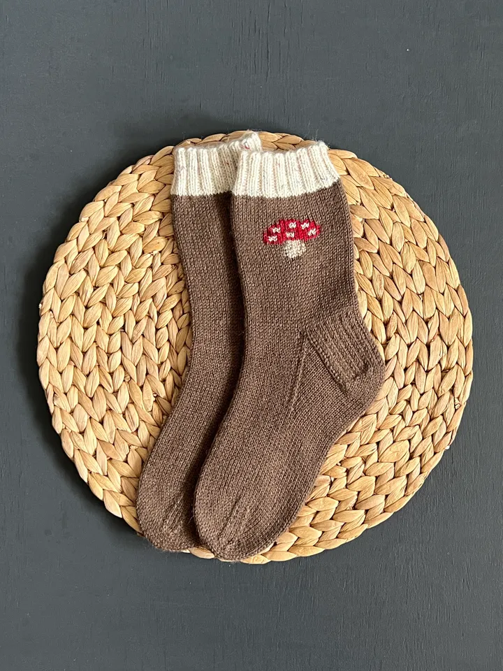 Handmade womens socks | Warm knitted accessory