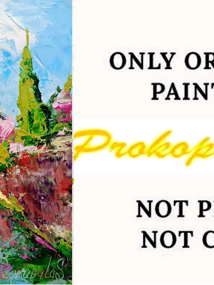 Positano Oil Painting Amalfi Coast Original Art Italy Seascape Impasto Artwork Travel Gifts 7x5 in