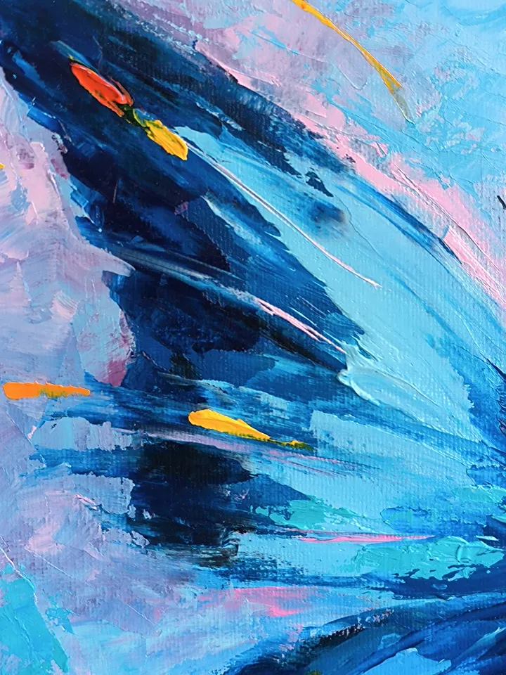 Butterfly oil painting, Butterfly on canvas, Oil painting