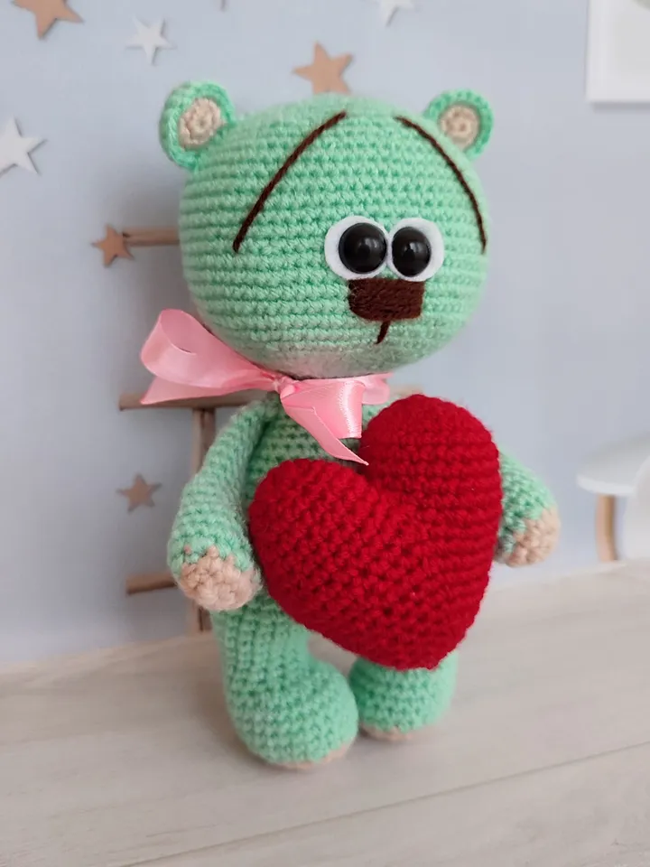 Bear for gift, valentine's bear, valentine's day gift, heart bear, romantic gift