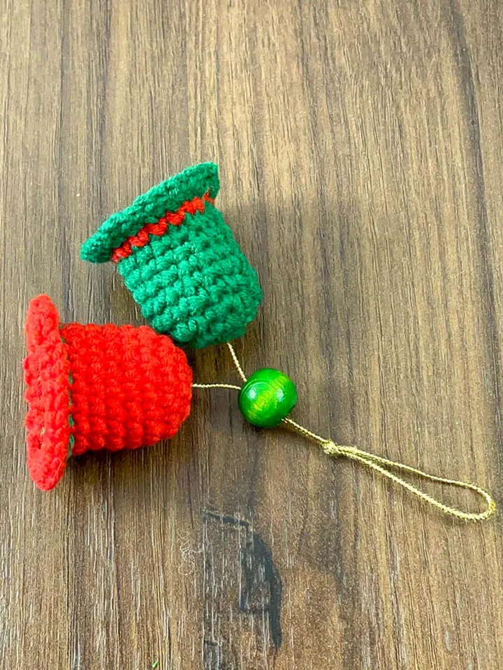 Mini Crochet Christmas Bells PDF Pattern, DIY Tiny Festive Ornaments, Handmade Small Bell Decorations, Holiday Tree Accent Crochet
