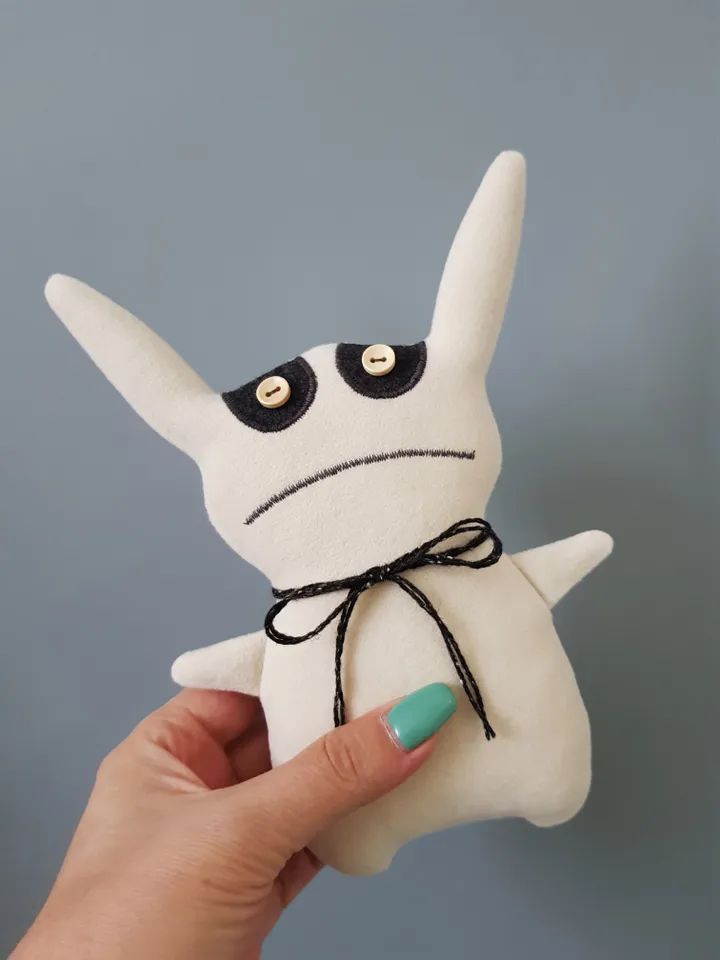 Rabbit Sewing Pattern PDF, Creepy Doll diy, Stuffed animal pattern
