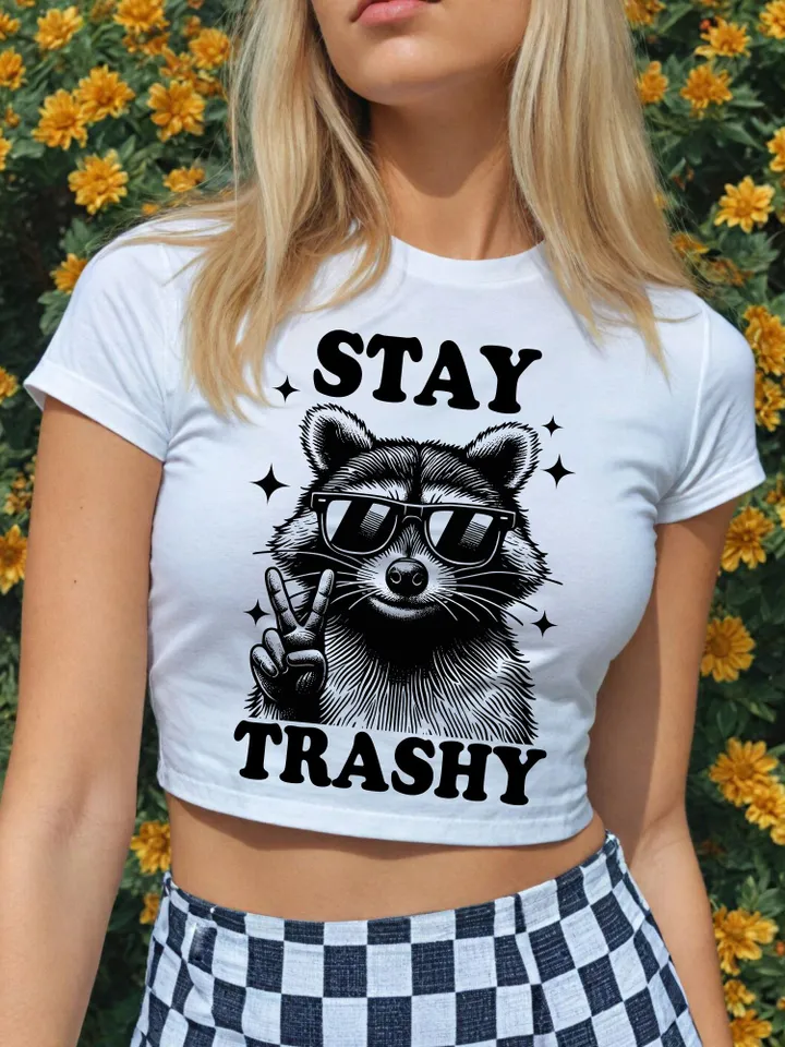 Stay Trashy svg Png, Funny Stay Trashy Raccoons Opossums Squad Team Trash Png svg,Trashy Raccoons Opossums Squad Team Trash Png, Retro