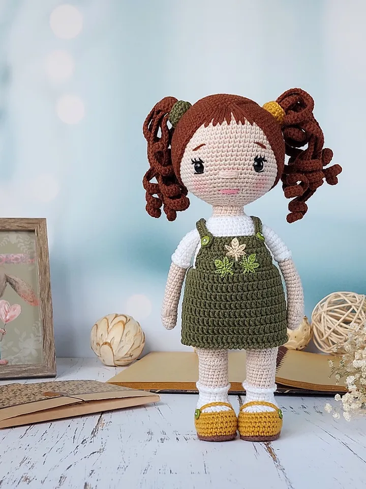 Crochet pattern doll. Tutorial doll. Crochet pattern amigurumi doll. Doll paterns. Doll pattern in english. Amigurumi.