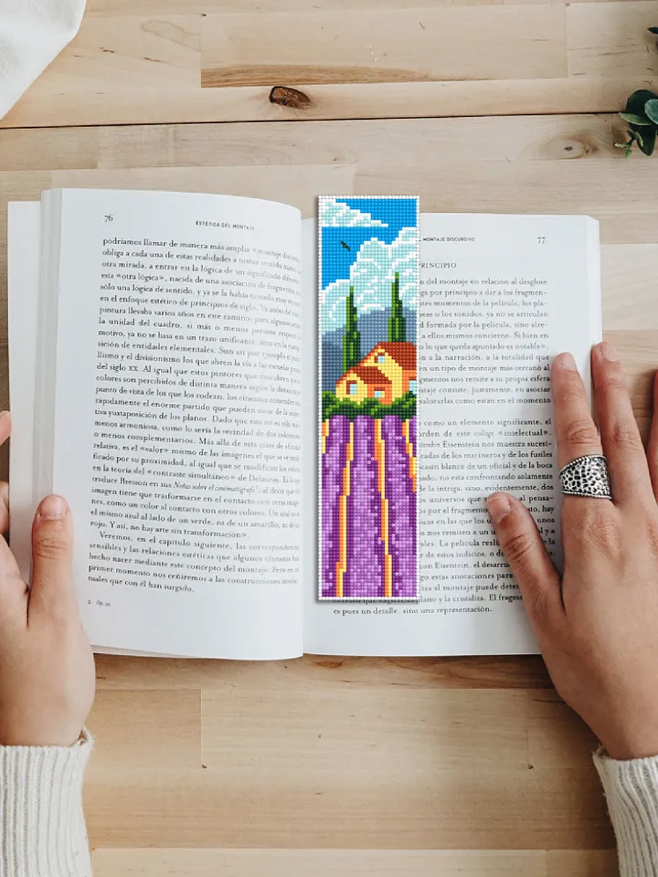 Bookmark cross stitch pattern digital PDF Handmade bookmark nature cross stitch Spring xstitch chart Beginners Cross Stitching #B26