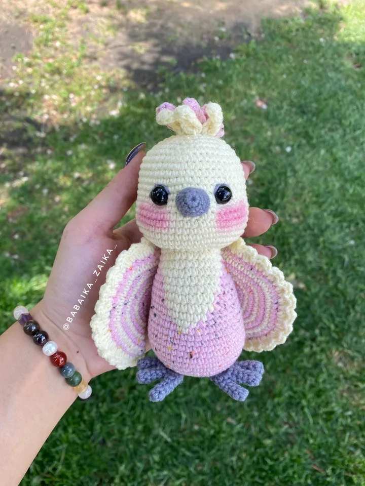 PDF Crochet Parrot Pattern, Amigurumi Bird, Crochet Bird Amigurumi Parrot Amigurumi animal Easy Pattern Keychain Pattern Small toy amigurumi