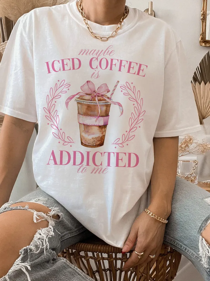 Coquette Iced Coffee PNG-Sublimation Download-Tshirt Design,Retro png,Summer png,Retro Sublimation,Coffee png,Coffee Sublimation,Trendy png