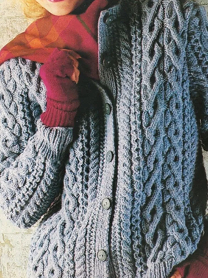 Knitting cardigan pattern , aran Cardigan pattern, knit cardigan, knitted cardigan , women cardigan patterns PDF