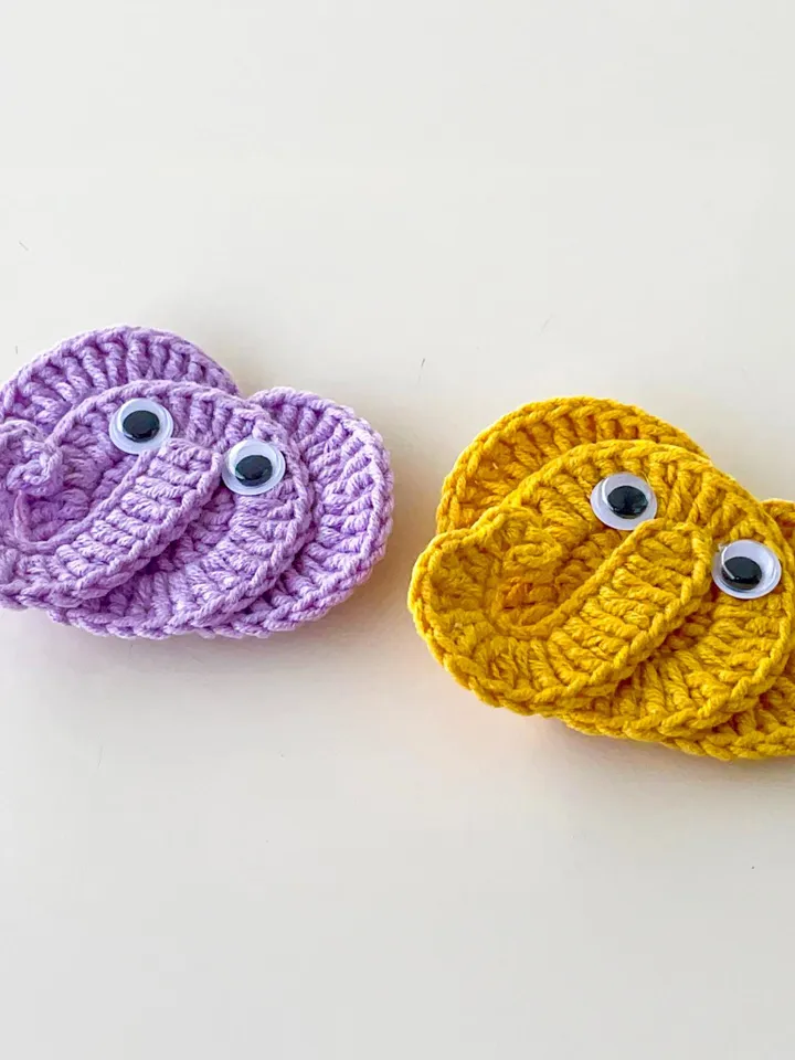 Cute Crochet Elephant Applique Pattern PDF, DIY Animal Motif, Amigurumi Elephant Patch, Handmade Decoration, Instant Download