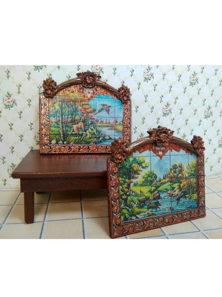 Panel for a dollhouse. Dollhouse.1:12 scale.