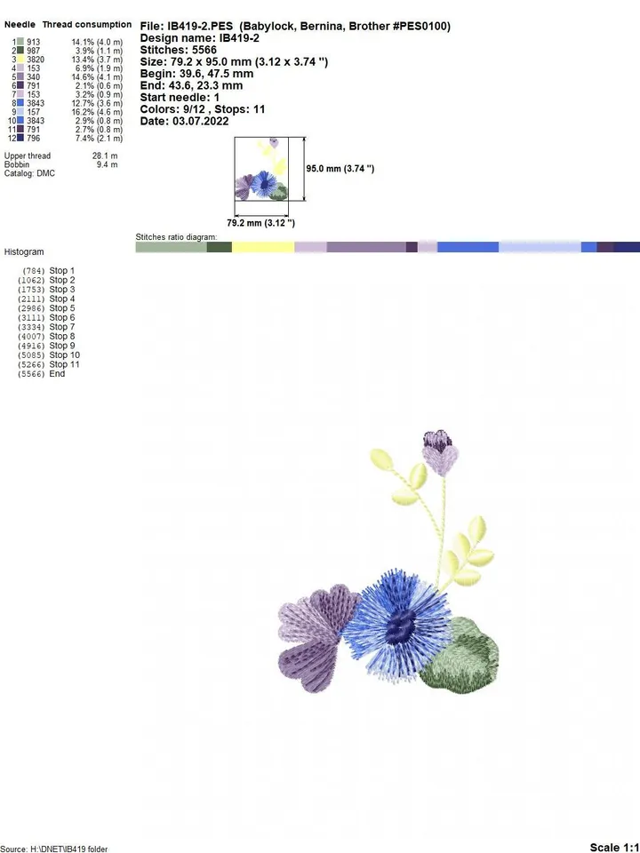 Flowers arrangement set of six flowers designs for machine embroidery digital embroidery pattern machine embroidery design floral embroidery