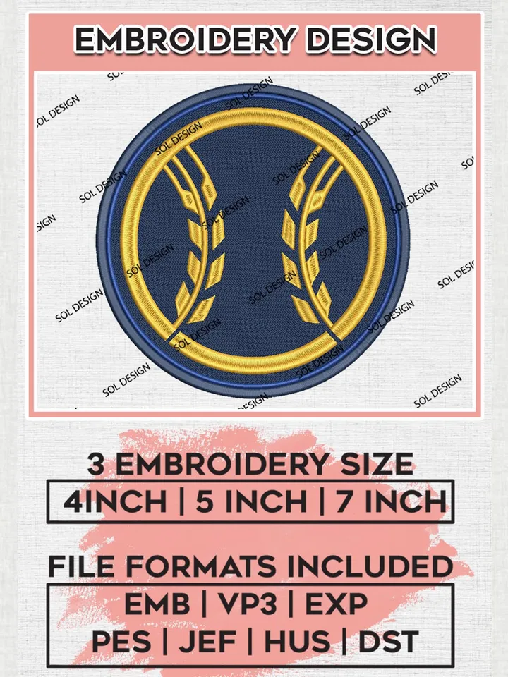 Milwaukee Brewers MLB Logo Embroidery Files, MLB Milwaukee Brewers Team Embroidery, NCAA Teams, 3 sizes, MLB Machine embroidery designs, Digital Download