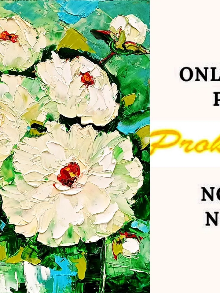 Peonies Painting Flower Original Art Impasto Painting Floral Wall Art Peony Oil Painting Art Christmas Gift by ArtProkopaloSv