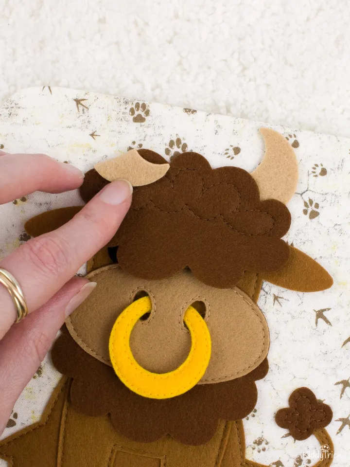 Bull - Felt Applique - Sewing Pattern