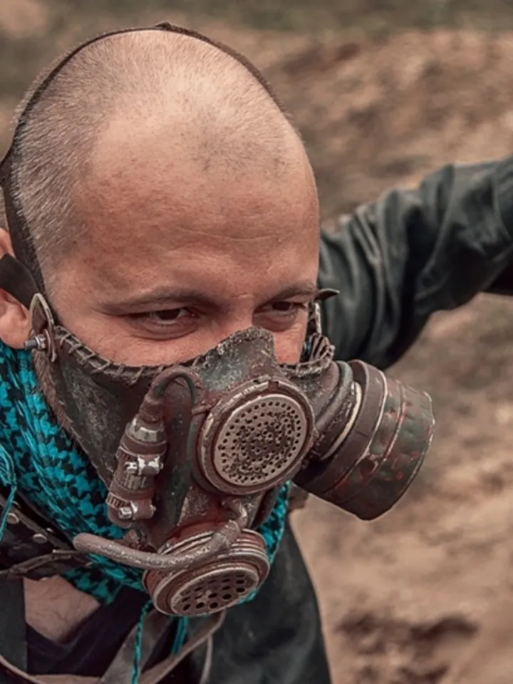 Made to order. Wasteland warrior respirator mask in post-apocalyptic style