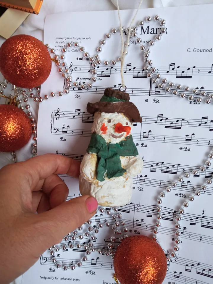 Handmade Christmas tree toy snowman New year decorations and Xmas gifts Home decor indoor