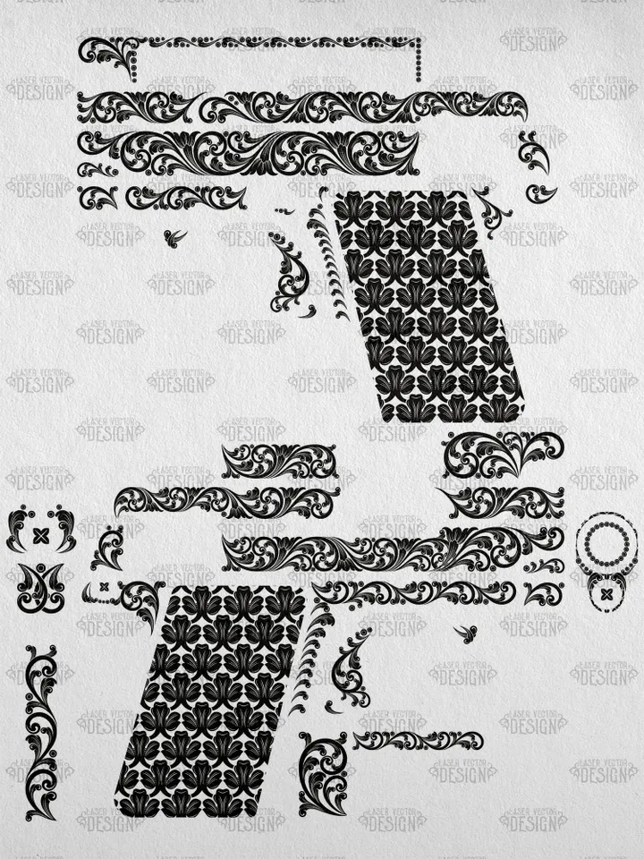 VECTOR DESIGN Colt Automatic Caliber 25 Scrollwork