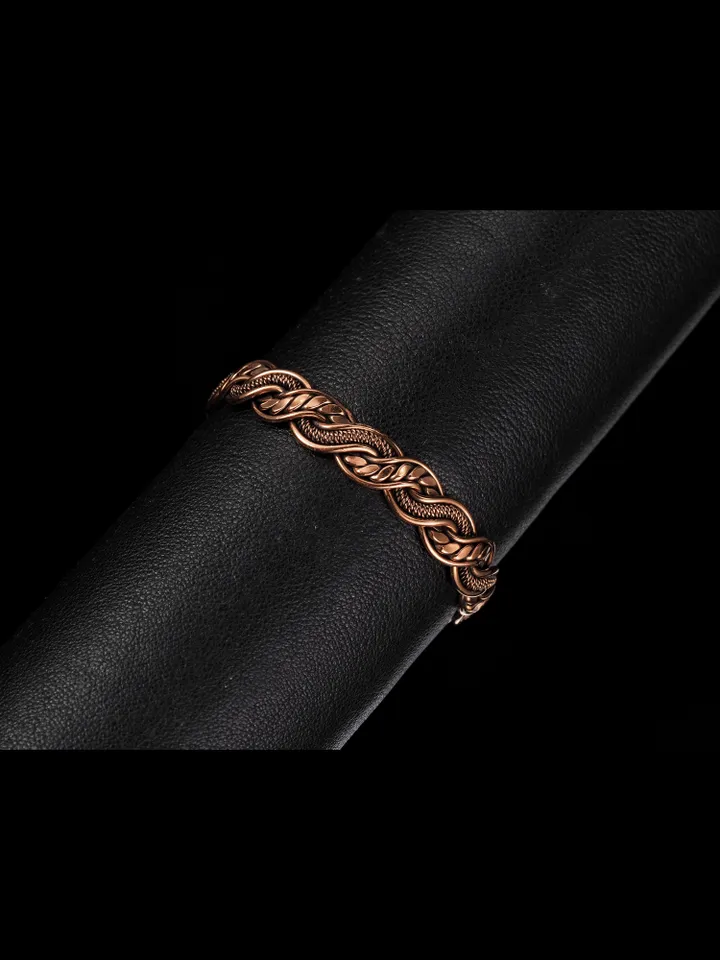 Wire wrapped copper bracelet for woman Antique style copper jewelry WireWrapArt