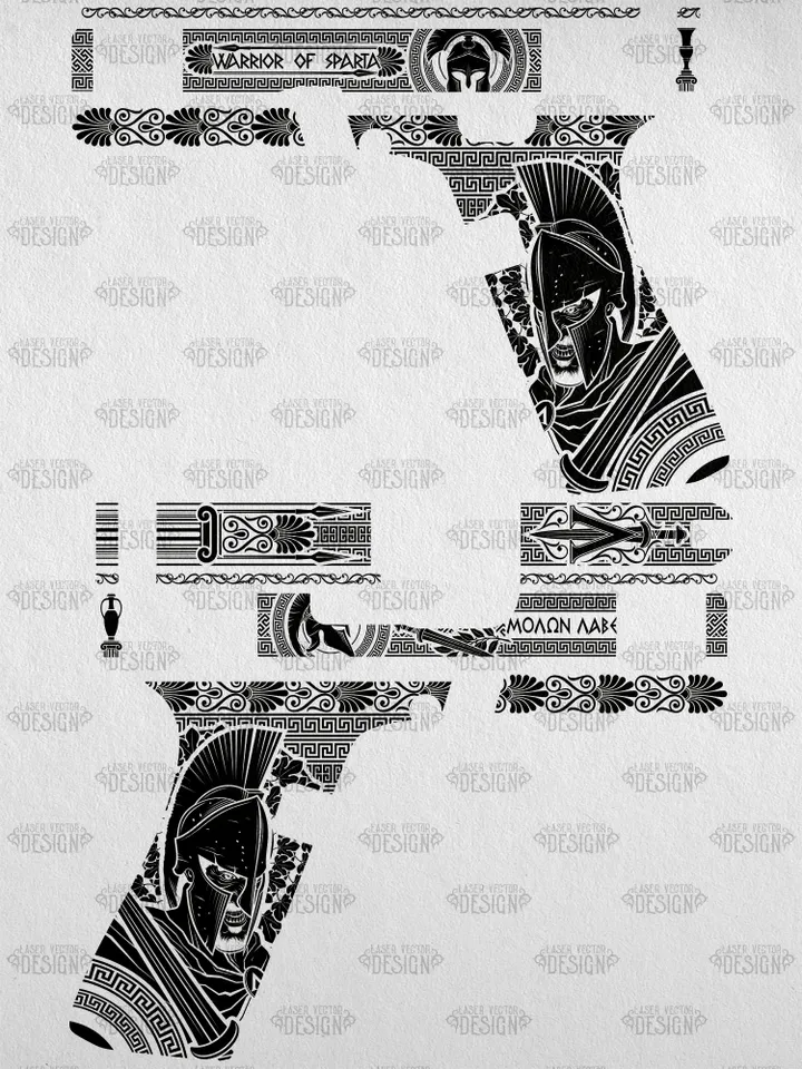 VECTOR DESIGN Glock 43 X Warrior of sparta