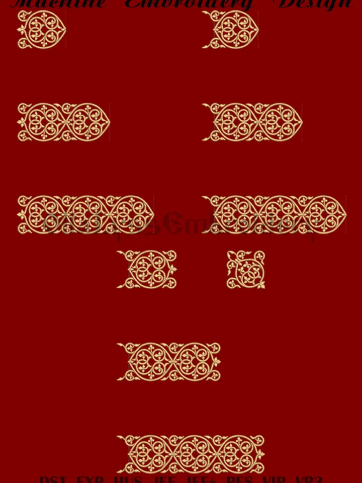 Byzantine Decoration 3 set of machine embroidery designs
