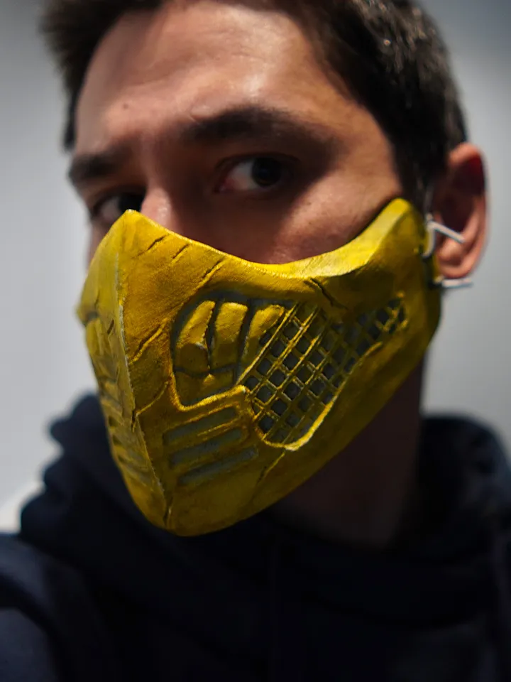 Scorpion mask from Mortal Kombat Mortal Kombat Scorpion mask