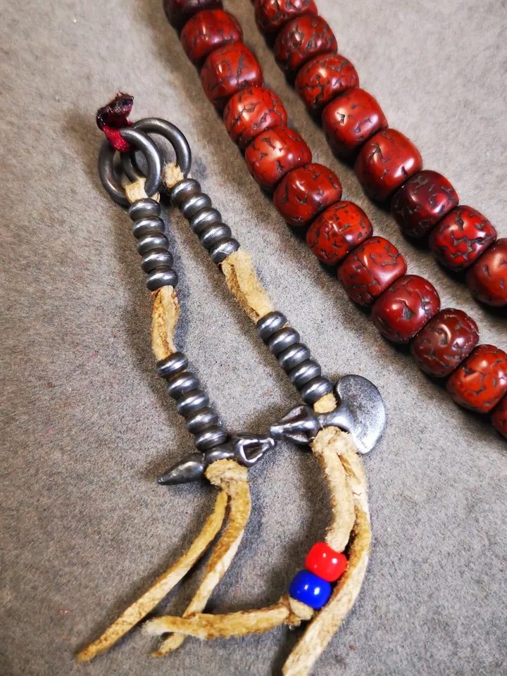 Gandhanra 4MM Mini Size Tibetan Buddhist Prayer Bead Counters for 8-15mm Mala,with Dorje and Vajra/Kila and Kartika/Lucky Bird Pendant