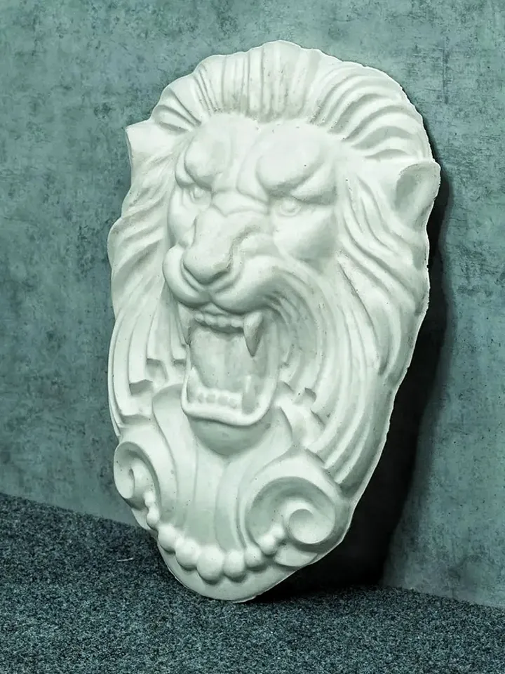 Plastic Mold for concrete and gypsum "Lion" DIY large Mold size