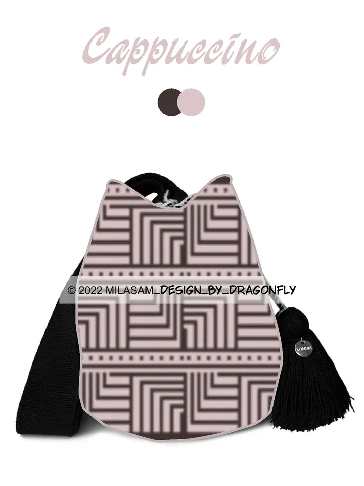 3 CROCHET PATTERNS / Tapestry crochet bag / wayuu mochila bag / SET CAPPUCCINO