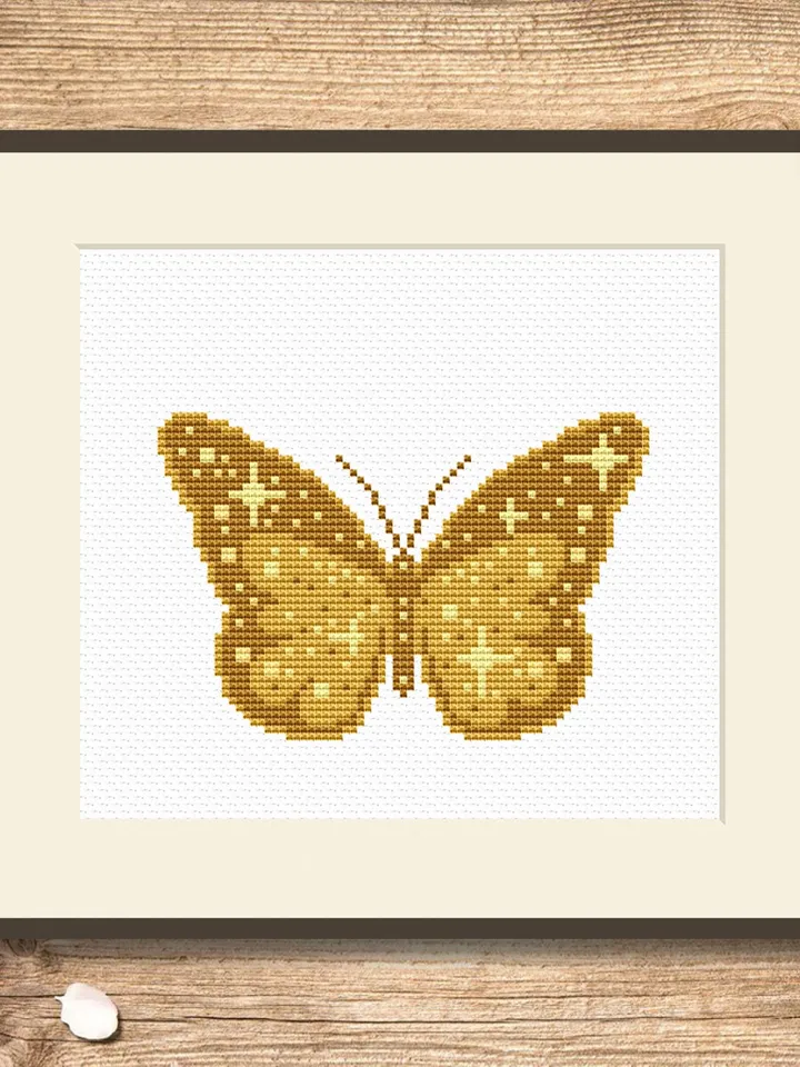The Butterfly Cross Stitch Pattern, Summer Cross Stitch Pattern, Embroidery Butterfly, Home Decoration, Modern Cross Stitch Pattern #anm004