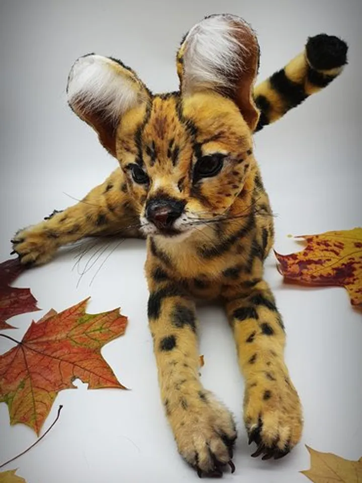 Sewing PATTERN Serval Toy-Collectible Toy - Posing Toy- Serval Toy