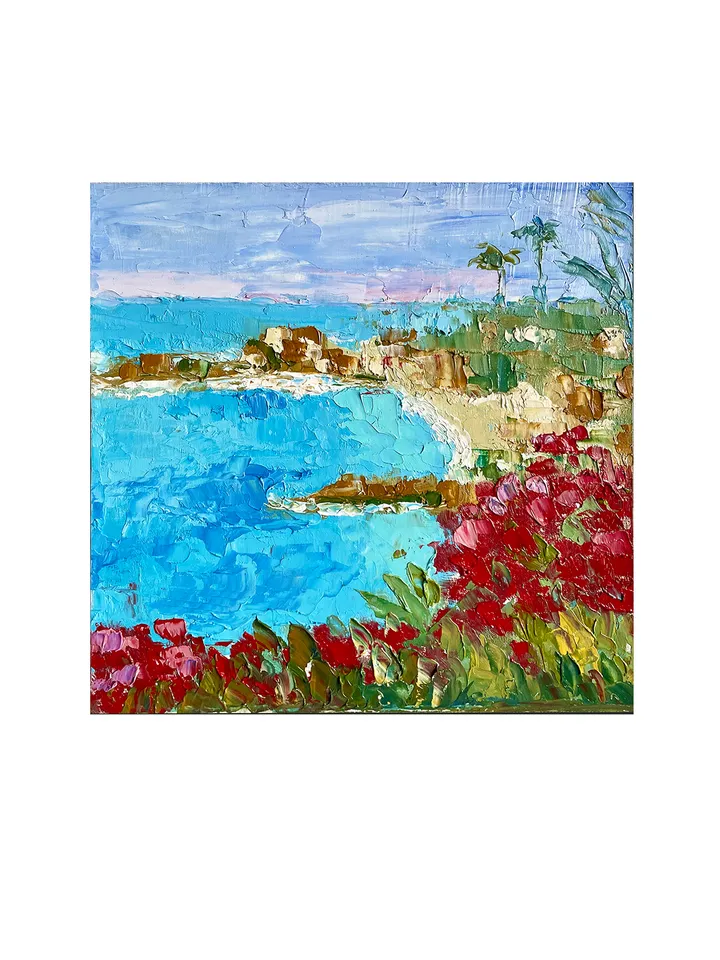 Laguna Beach Painting Original Art California Coastal Oil Painting Seascape
