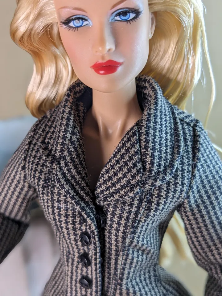Handmade classic pantsuit for 13-inch fashion female dolls