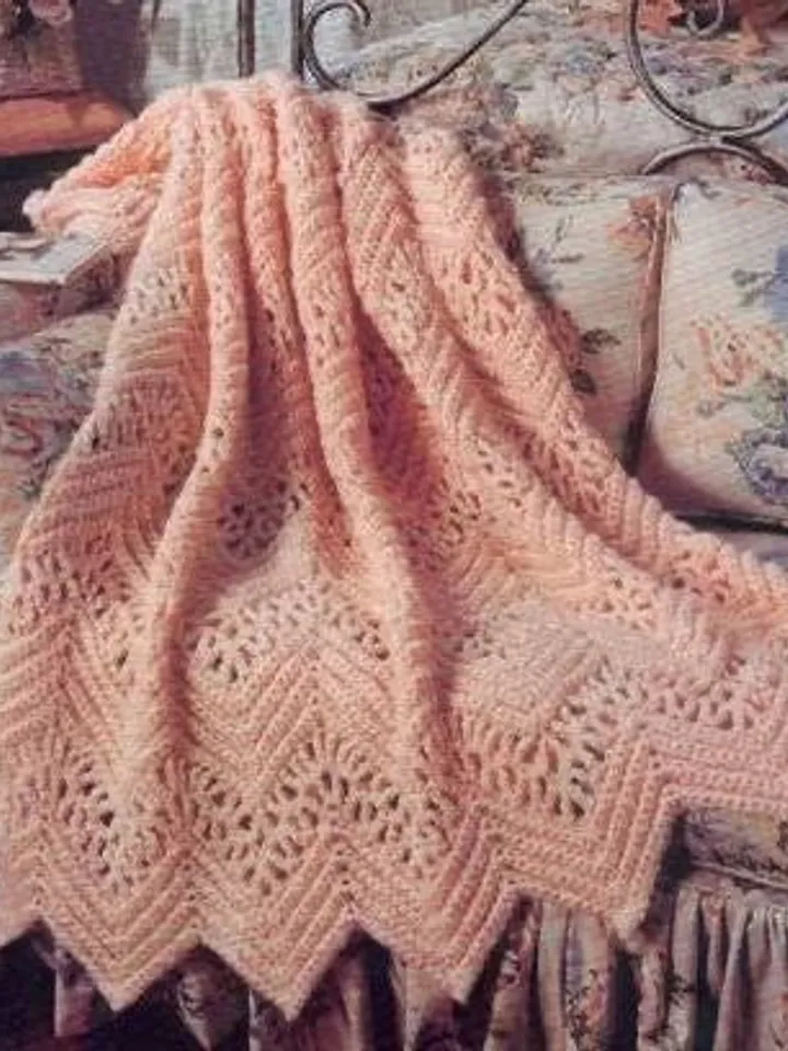 Blanket crochet pattern, afghan crochet, Victorian blanket, vintage crochet pdf instant download