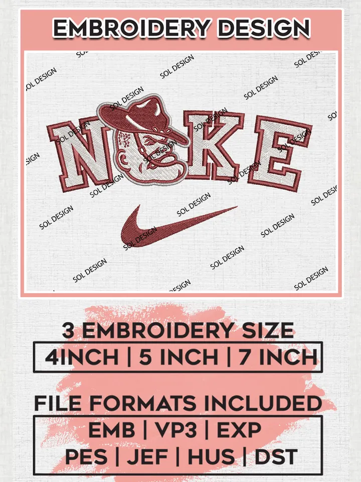 Nike Texas A&M Aggies Machine Embroidery Design, NCAA Texas A&M Aggies Embroidery Design Design files, NCAA Embroidery Designs, NCAA Machine Embroidery Designs, Digital Download