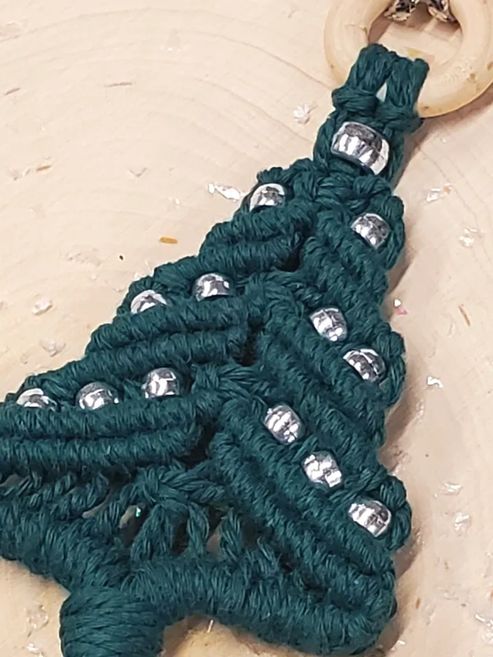 Macrame Tree Ornament Macrame Christmas Tree Macrame Christmas Ornaments Unbreakable Ornaments Holiday Car Charm Boho Tree Ornaments