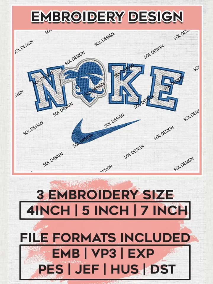 Nike Seton Hall Pirates Machine Embroidery Design, NCAA Seton Hall Pirates Embroidery Design Design files, NCAA Embroidery Designs, NCAA Machine Embroidery Designs, Digital Download