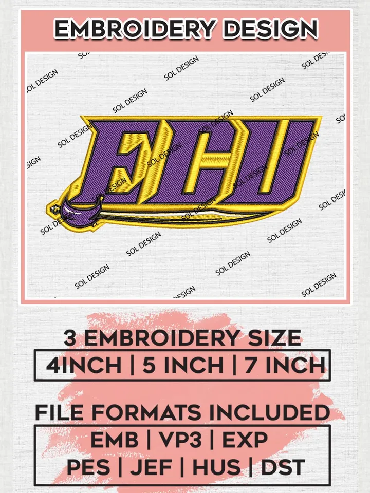 NCAA East Carolina Pirates Wordmark Logo Embroidery Files, NCAA East Carolina Pirates Team Embroidery, NCAA Pirates Logo, 3 sizes, Machine embroidery designs, Digital Download