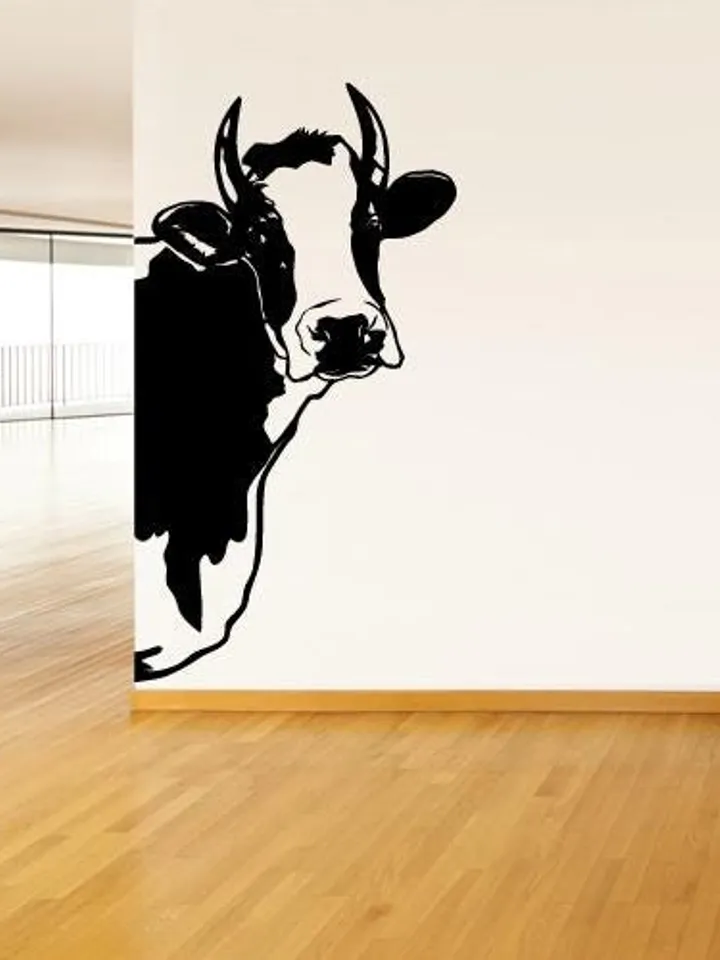 Cow Wall Decal heifer Farm decor Sticker z599