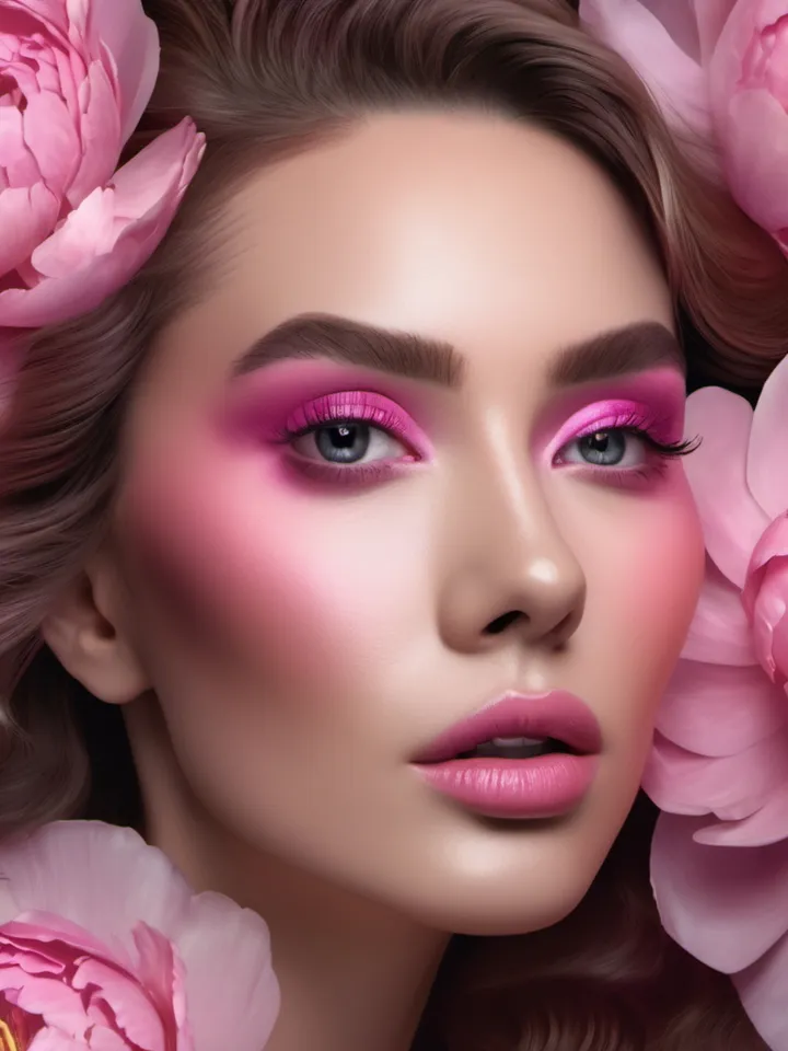 Pink Peony Flowers